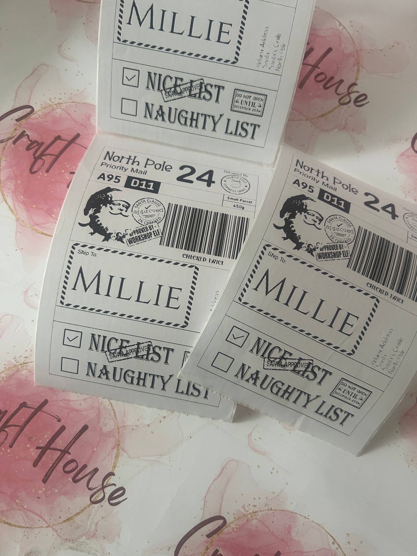 Santa Shipping Labels