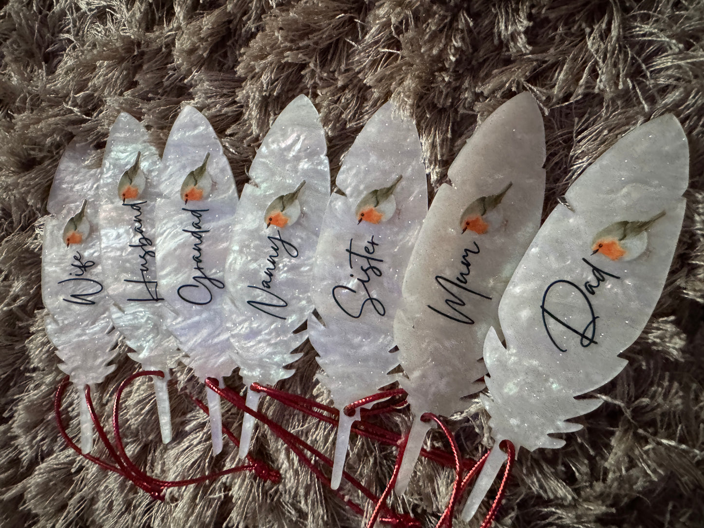 Feather Memorial Baubles