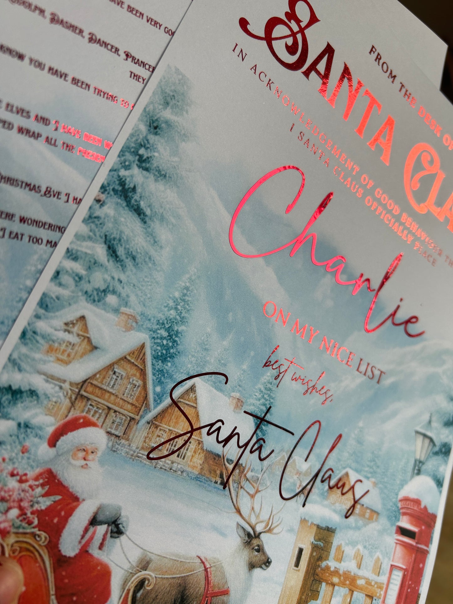 Foiled Santa Letter Sets