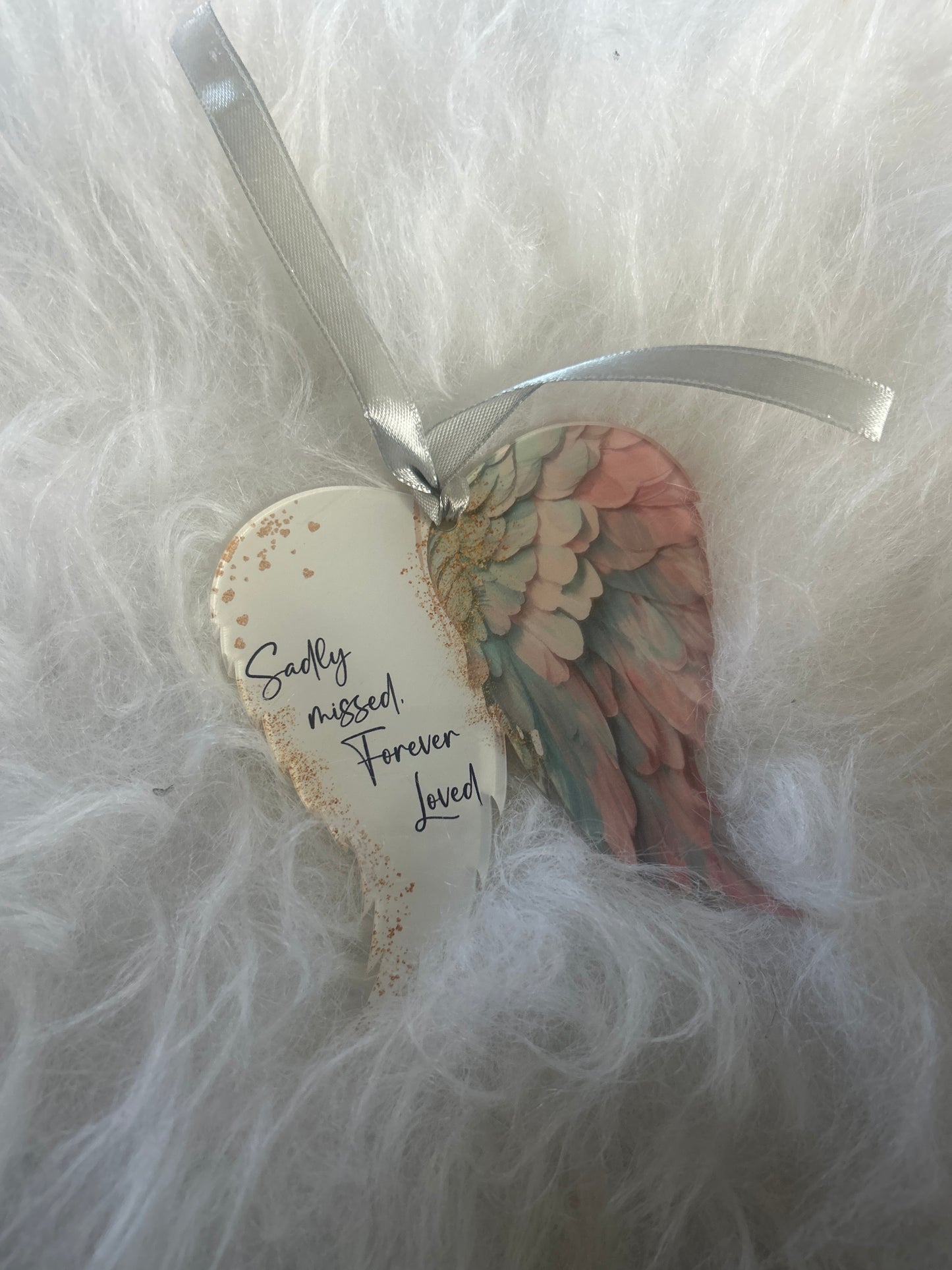 Angel Wings Memorial Bauble