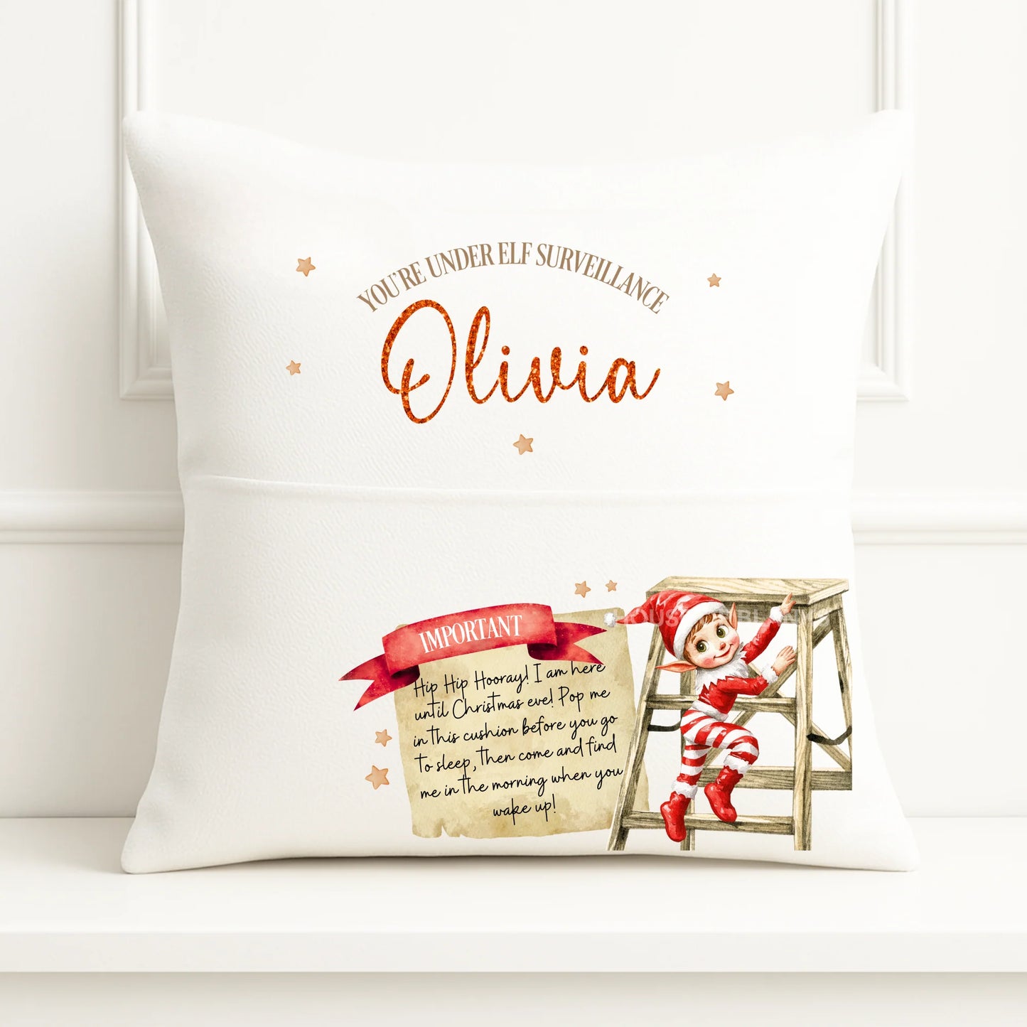 Elf surveillance cushion
