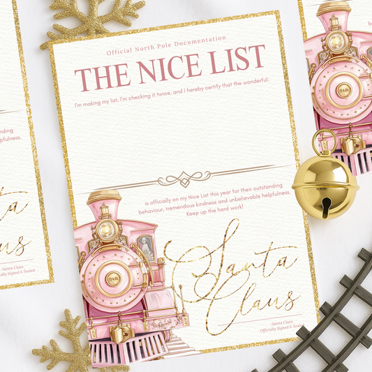 Nice List Letters-Train