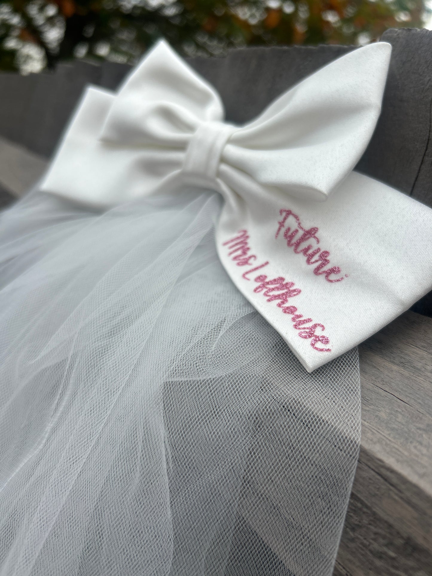 Personalised Bridal Veil