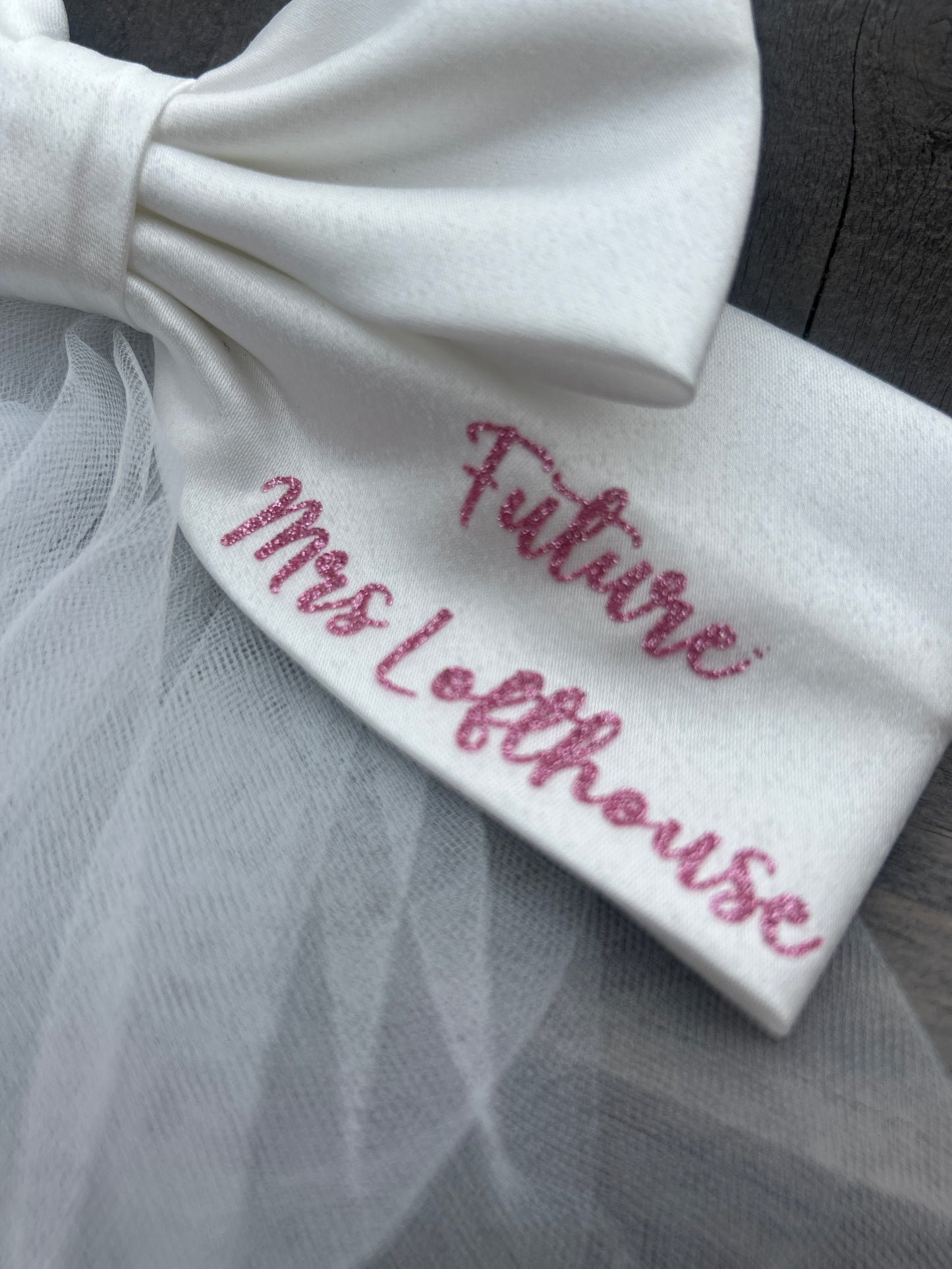 Personalised Bridal Veil