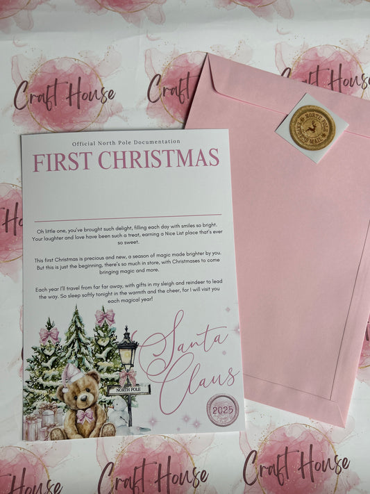 First Christmas Certificate