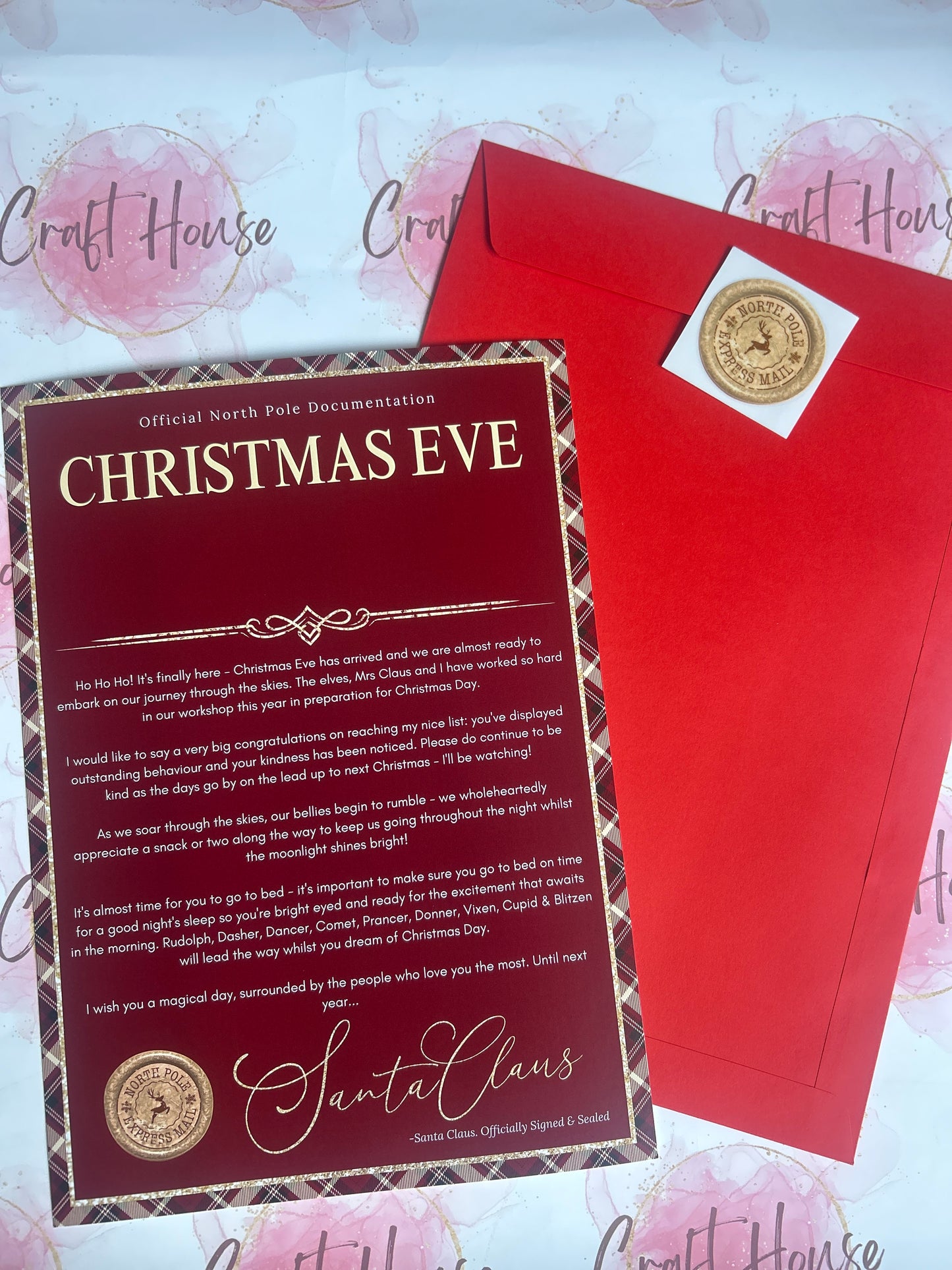Christmas Letter Tartan