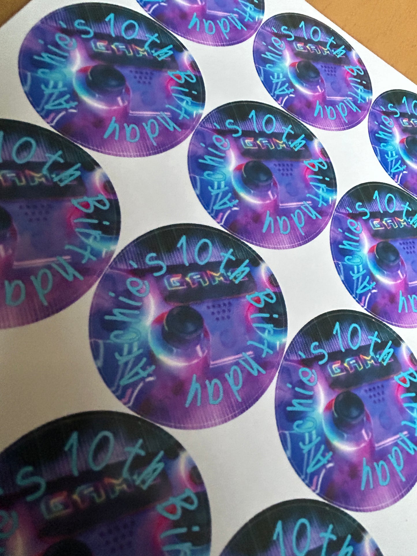Personalised Birthday Stickers