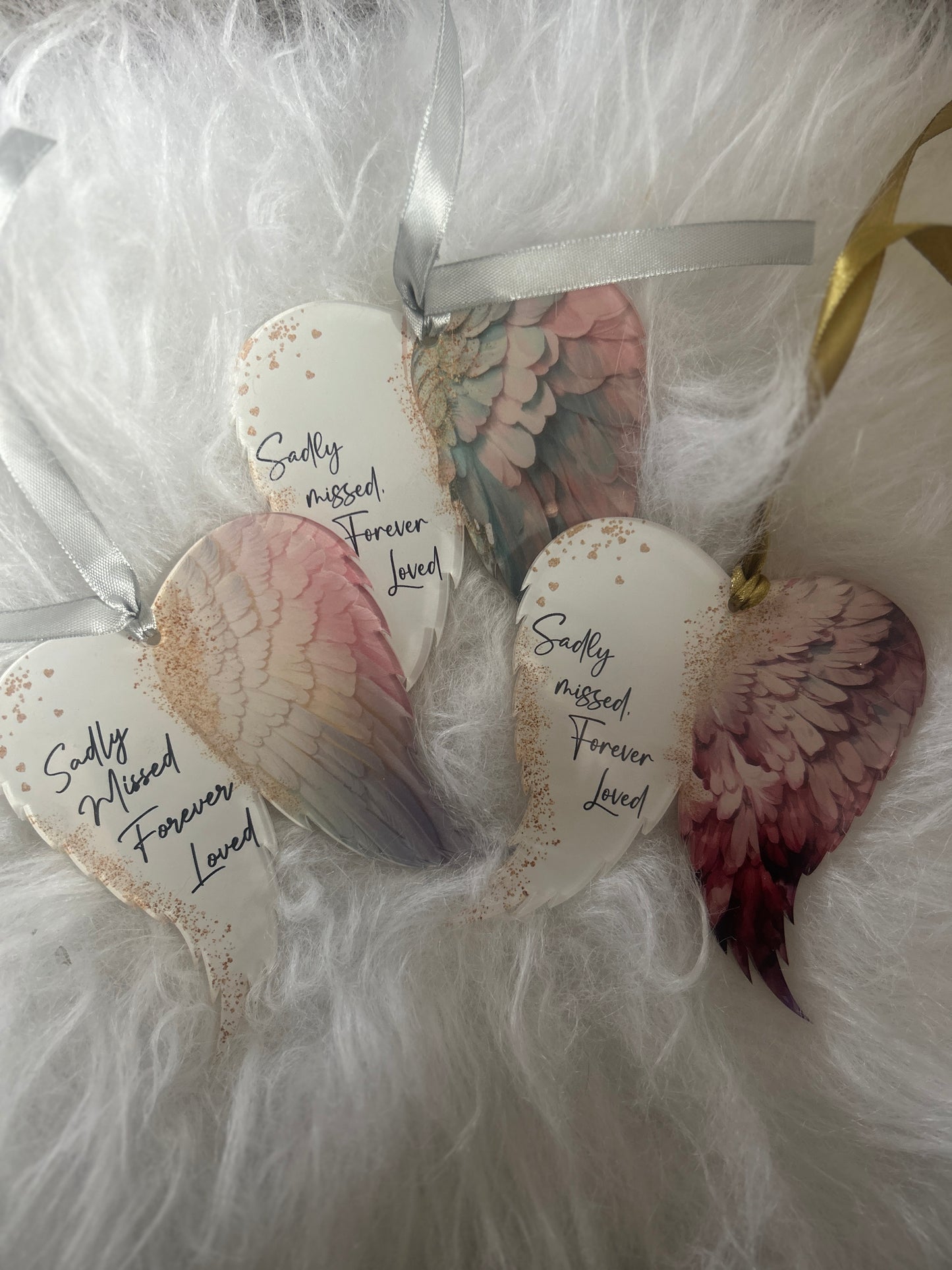 Angel Wings Memorial Bauble