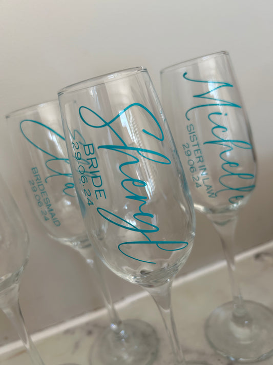 Personalised Champagne Flute
