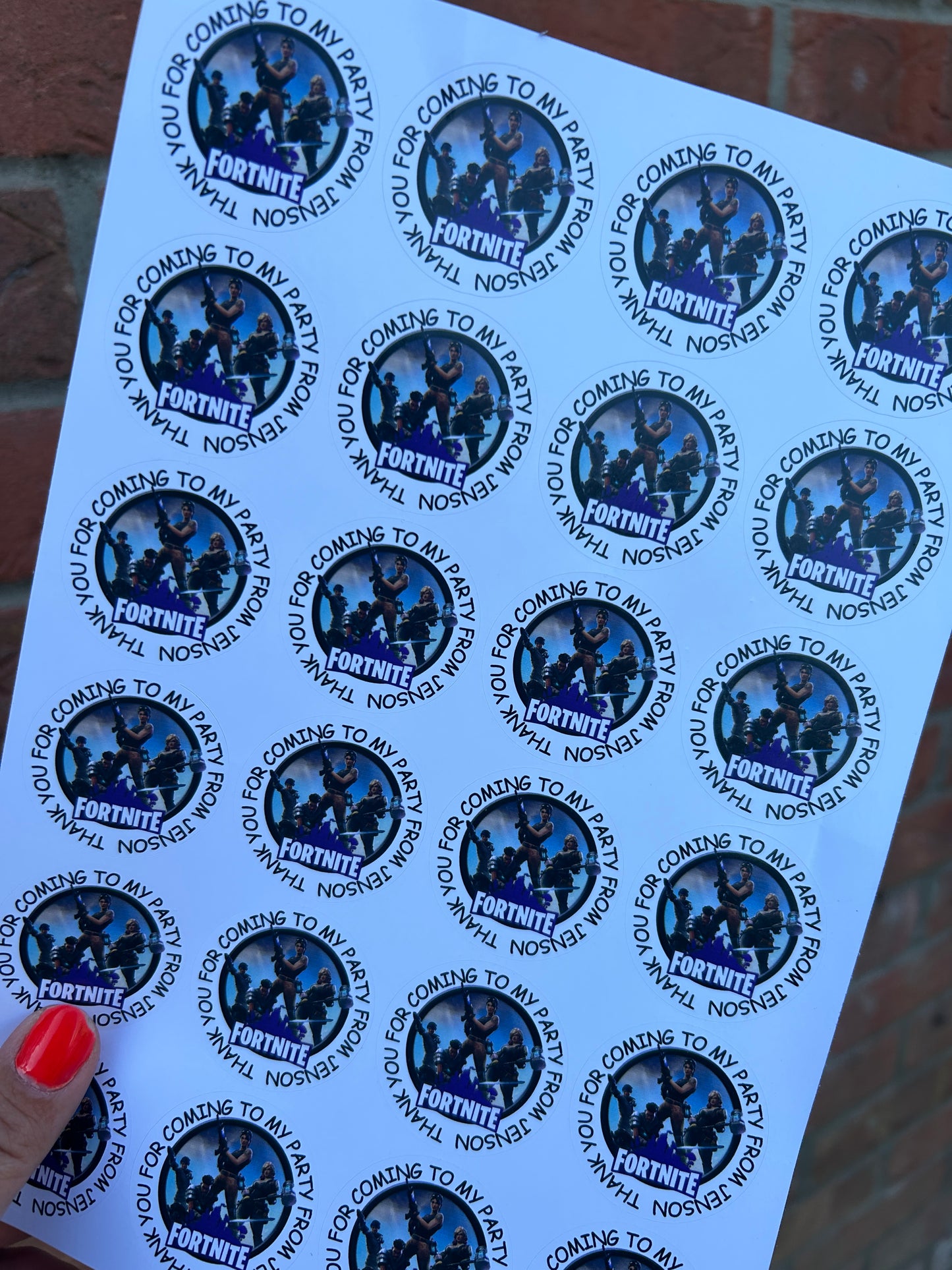 Personalised Birthday Stickers