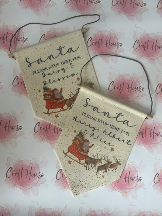 Personalised Santa Sign
