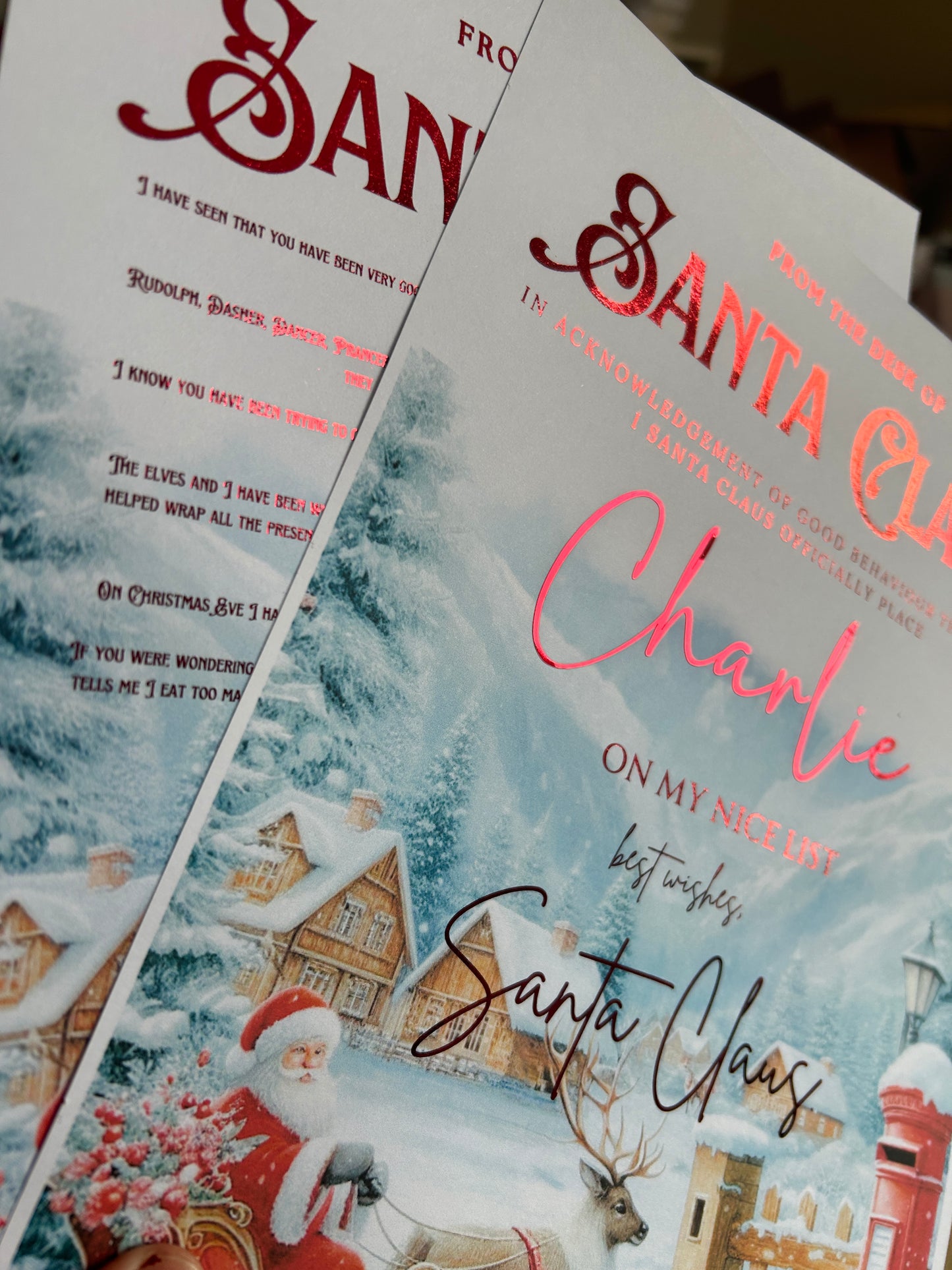 Foiled Santa Letter Sets