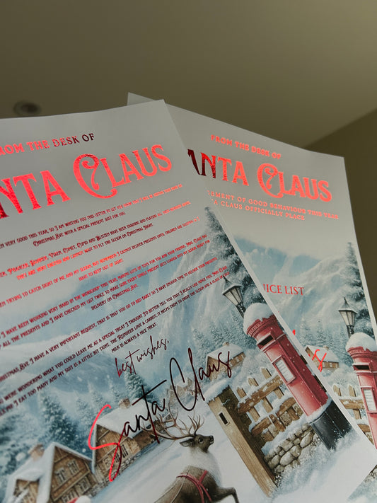 Foiled Santa Letter Sets