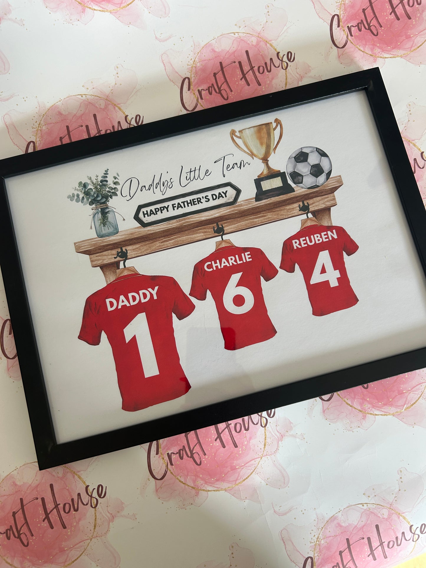 Football Team Personalised Print