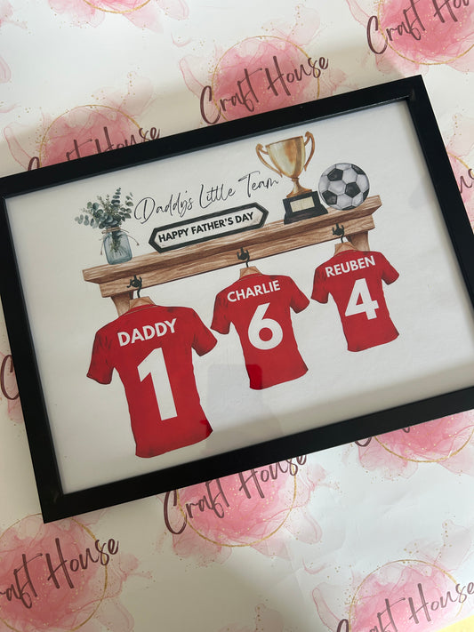 Football Team Personalised Print