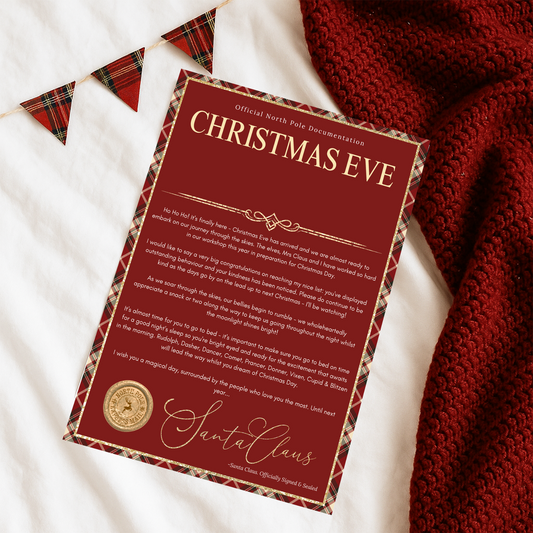 Christmas Letter Tartan