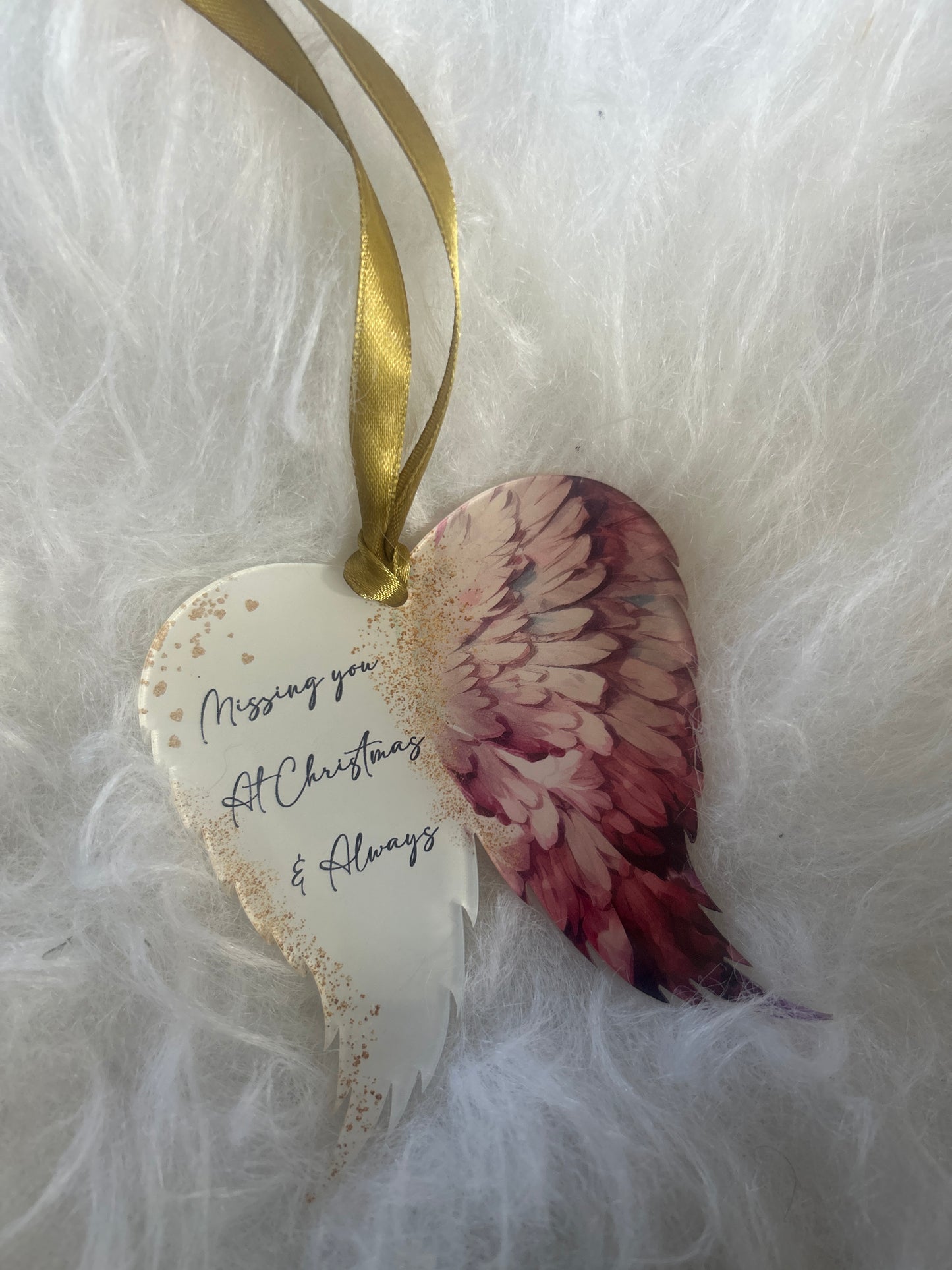 Angel Wings Memorial Bauble