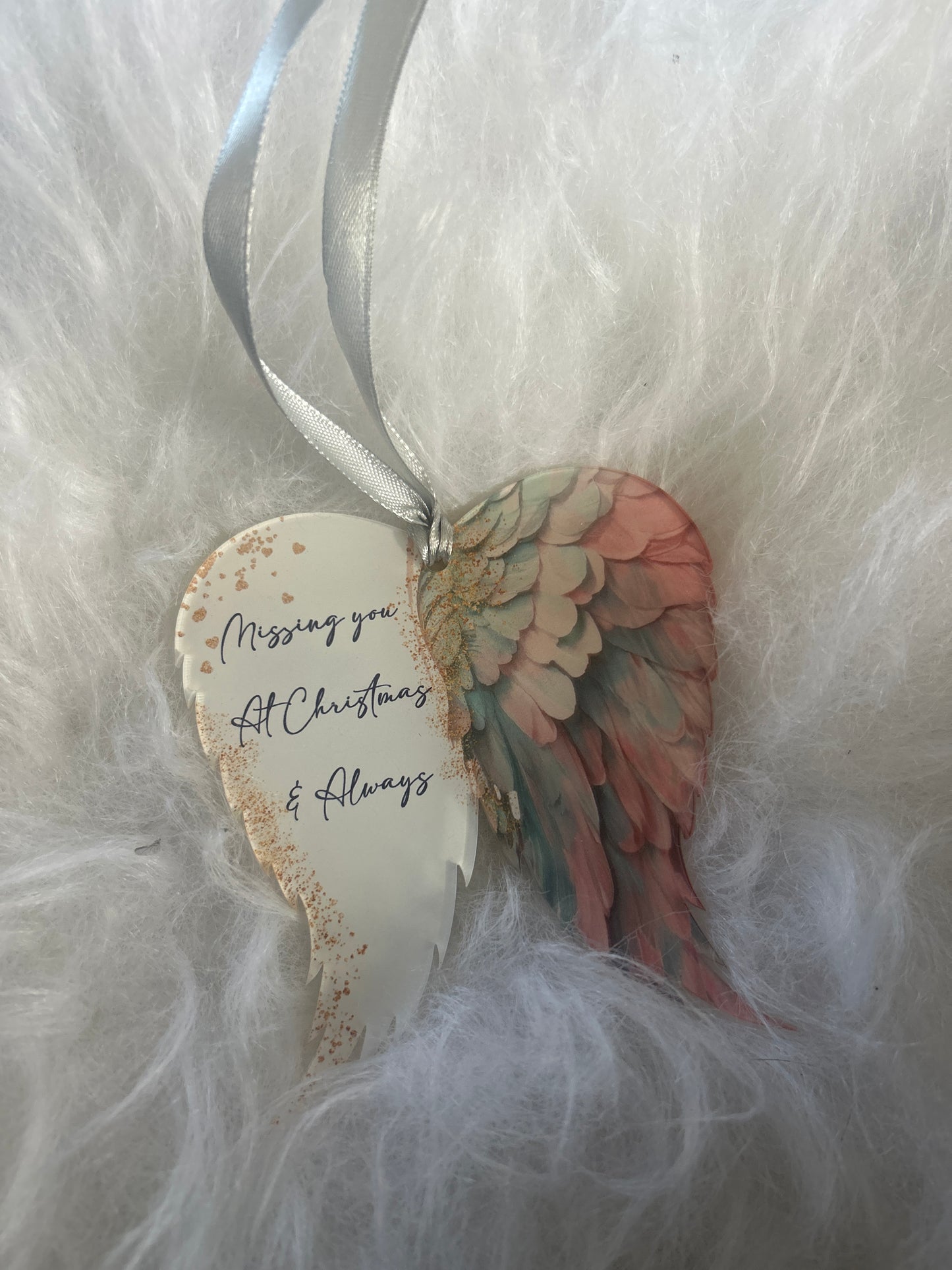 Angel Wings Memorial Bauble