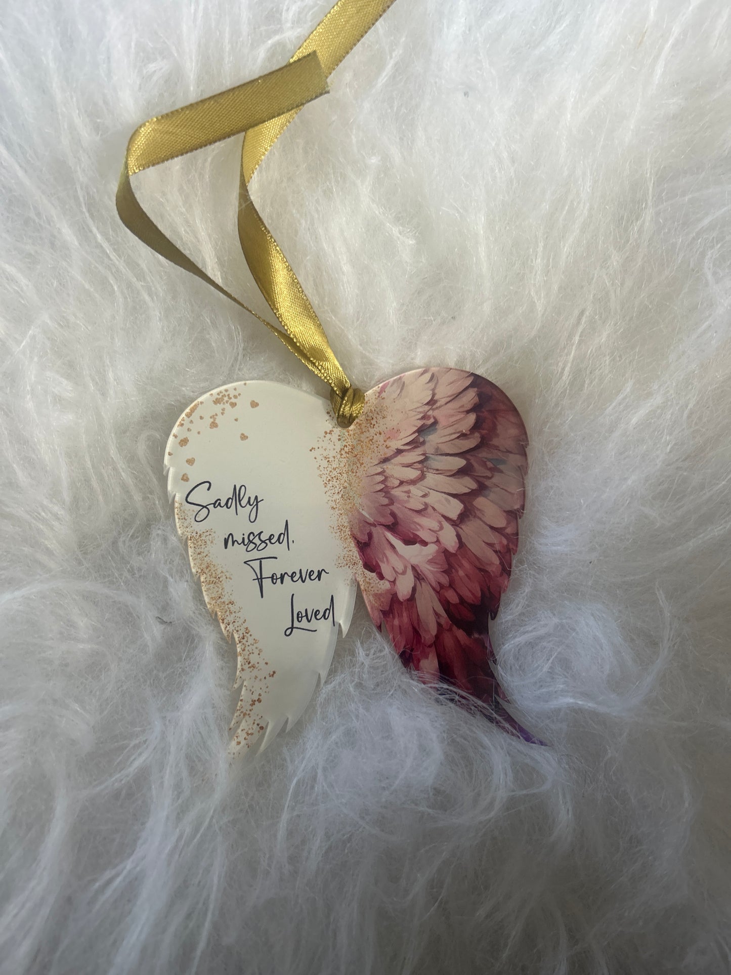 Angel Wings Memorial Bauble